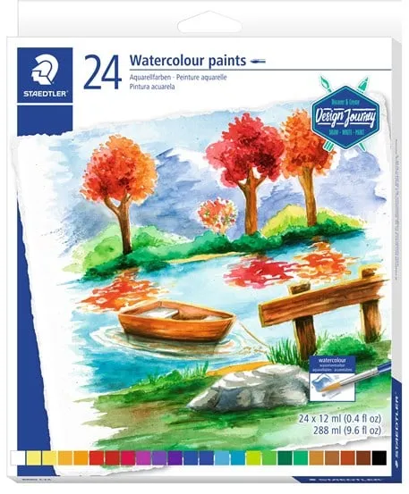 Staedtler Watercolours 24 pcs Ass 12 ml