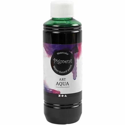 Liquid watercolour, green, 250 ml / 1 bottle.