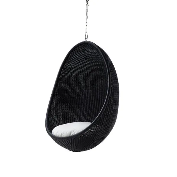 Hanging chair Sika Design - Black - Incl. beige cushion B451