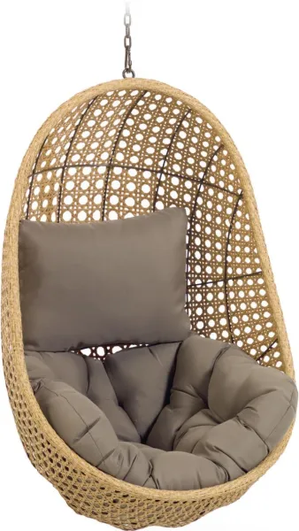 Cira, hanging chair for outdoor use, natural, H121x84x82 cm