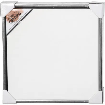 ArtistLine Canvas with Frame, Outer Dimensions 54x54 cm, Depth 3 cm, White, Anti