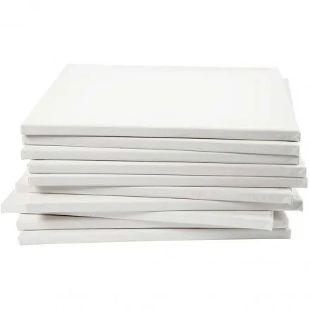 Canvas, white, depth 1.6 cm, size 40x40 cm, 280 g, 40 pcs/1 pack.